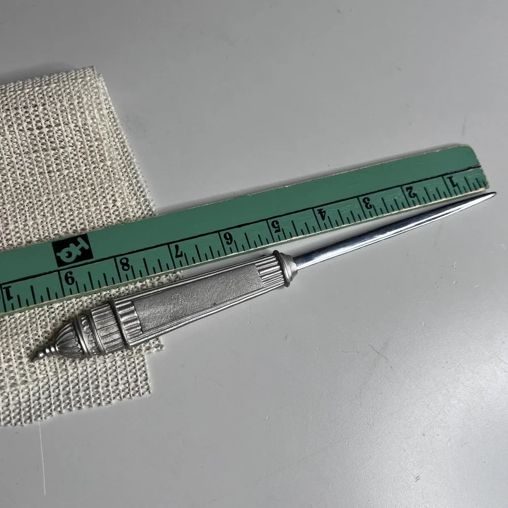 Salisbury Pewter Letter Opener Paper Knife‎ Silver Tone Office Desk Decor USA